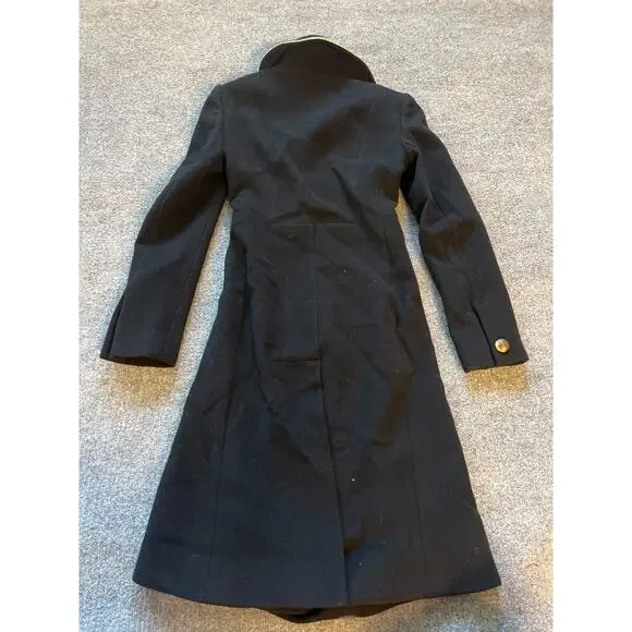 $2900 Ralph Lauren Collection Black Wool Double-Breast Clifton Coat Purple Label - Picture 12 of 16